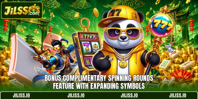 Bonus complimentary spinning rounds feature with expanding symbols