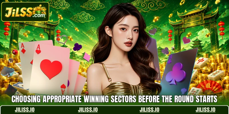 Choosing appropriate winning sectors before the round starts