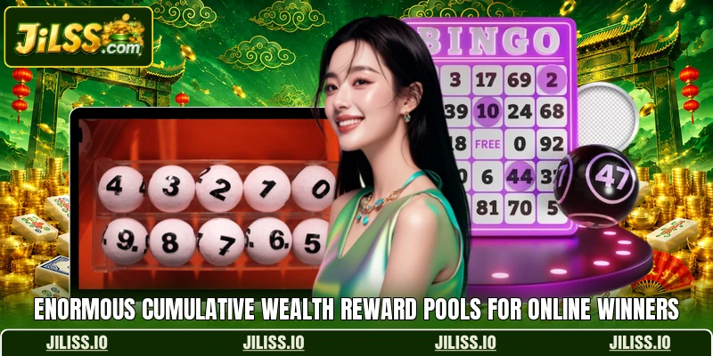 Enormous cumulative wealth reward pools for online winners
