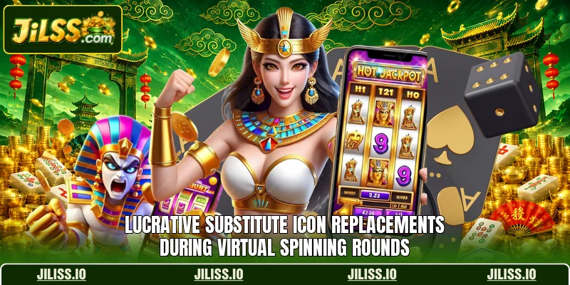 Lucrative substitute icon replacements during virtual spinning rounds