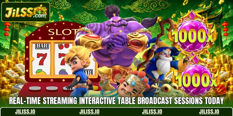 Real-time streaming interactive table broadcast sessions today