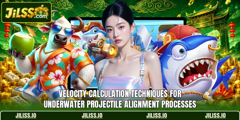 Velocity calculation techniques for underwater projectile alignment processes